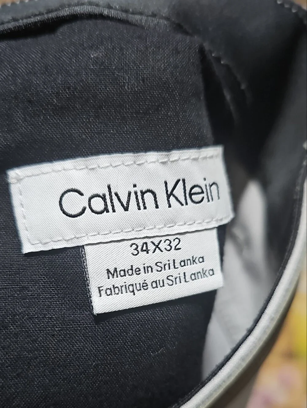 Calvin Klein Light Gray Slim Straight Pants 34x32